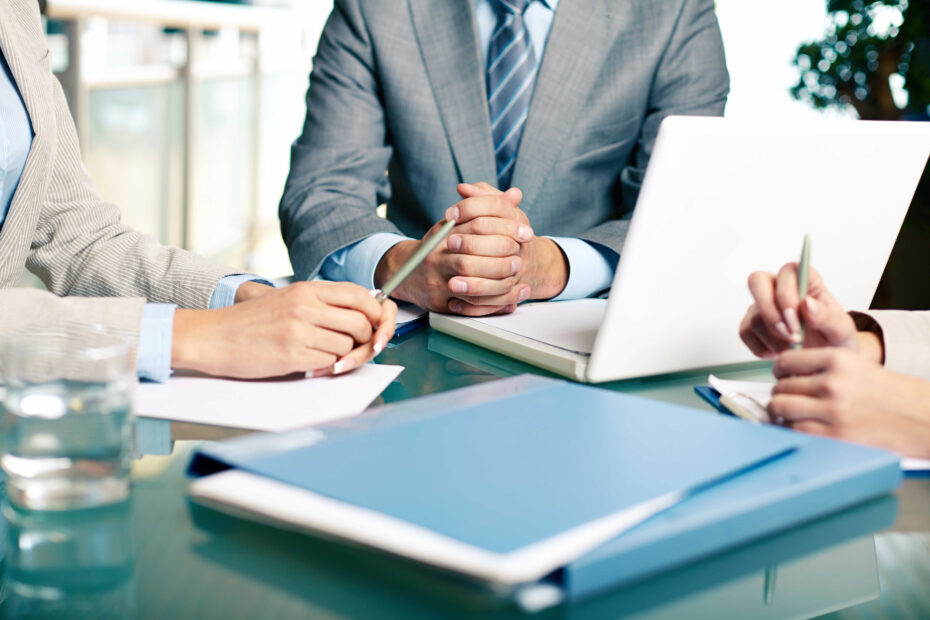 close up executives sitting table optimized